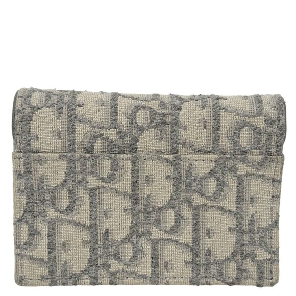 Christian Dior  Saddle Oblique Canvas Card Holder Gray - Picture 4 of 13